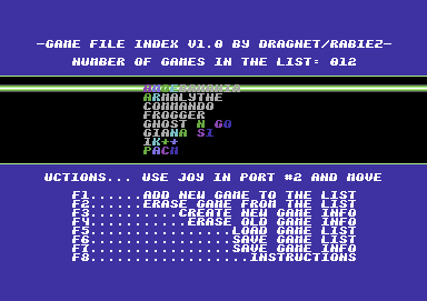 Game File Index