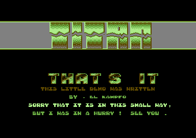 Wild Thing Demo